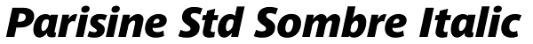 Parisine Std Sombre Italic Font