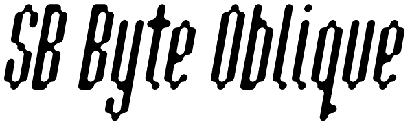 SB Byte Oblique Font