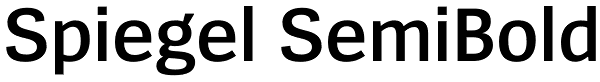 Spiegel SemiBold Font