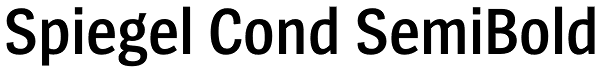 Spiegel Cond SemiBold Font