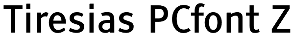 Tiresias PCfont Z Font