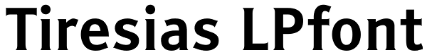 Tiresias LPfont Font