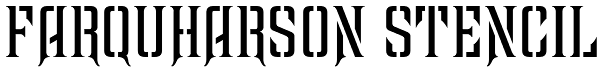 Farquharson Stencil Font