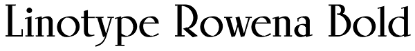 Linotype Rowena Bold Font