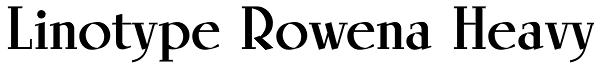 Linotype Rowena Heavy Font