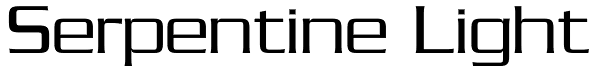 Serpentine Light Font