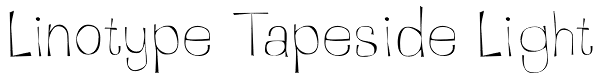 Linotype Tapeside Light Font