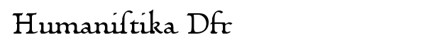 Humanistika Dfr Font