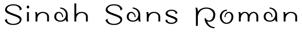 Sinah Sans Roman Font