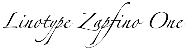 Linotype Zapfino One Font