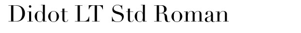 Didot LT Std Roman Font