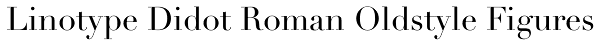 Linotype Didot Roman Oldstyle Figures Font