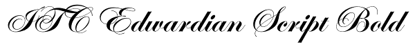 ITC Edwardian Script Bold Font