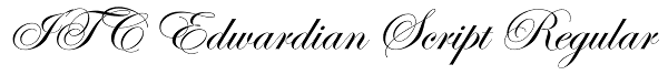 ITC Edwardian Script Regular Font