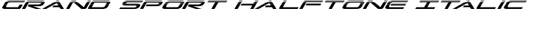 Grand Sport Halftone Italic Font