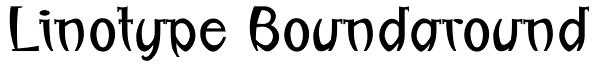 Linotype Boundaround Font