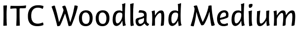 ITC Woodland Medium Font