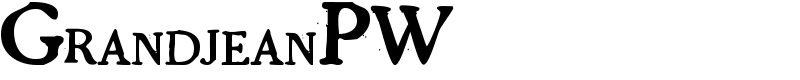 GrandjeanPW Font