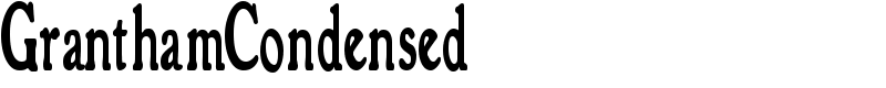 GranthamCondensed Font