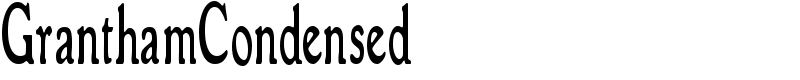 GranthamCondensed Font