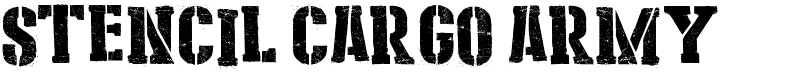 Stencil Cargo Army Font