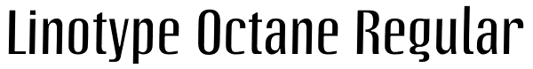 Linotype Octane Regular Font