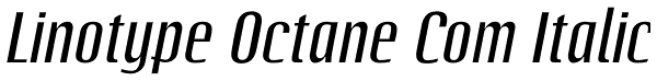 Linotype Octane Com Italic Font