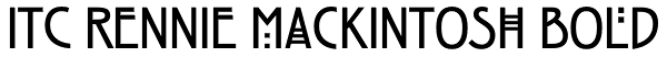 ITC Rennie Mackintosh Bold Font