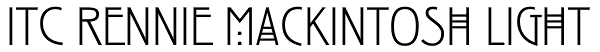 ITC Rennie Mackintosh Light Font