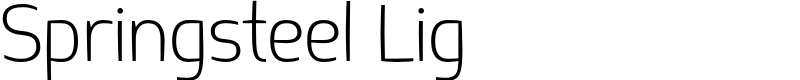 Springsteel Lig Font