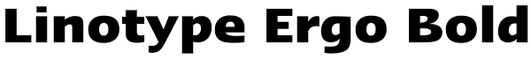 Linotype Ergo Bold Font