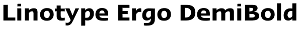 Linotype Ergo DemiBold Font