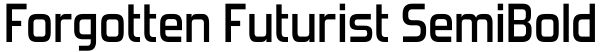 Forgotten Futurist SemiBold Font