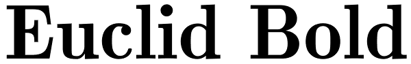 Euclid Bold Font