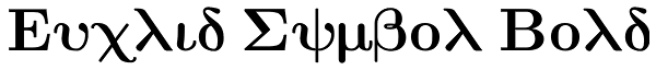 Euclid Symbol Bold Font
