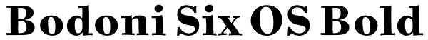 Bodoni Six OS Bold Font