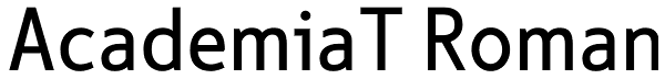 AcademiaT Roman Font