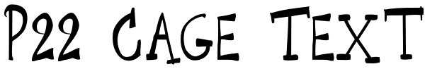 P22 Cage Text Font