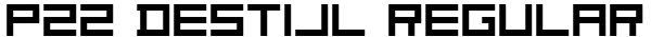 P22 DeStijl Regular Font