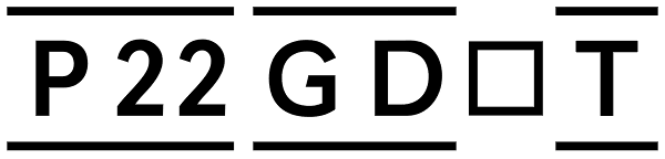 P22 GD&T Font