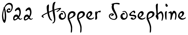 P22 Hopper Josephine Font