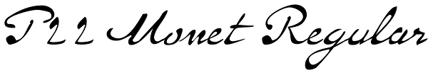 P22 Monet Regular Font