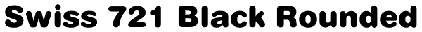 Swiss 721 Black Rounded Font