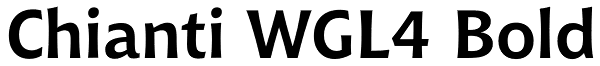 Chianti WGL4 Bold Font