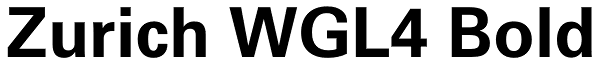 Zurich WGL4 Bold Font