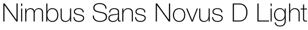 Nimbus Sans Novus D Light Font