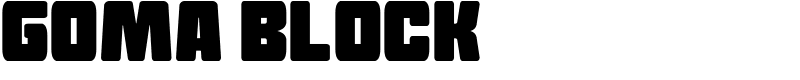 Goma Block Font