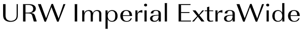 URW Imperial ExtraWide Font