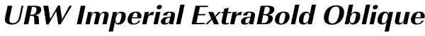 URW Imperial ExtraBold Oblique Font