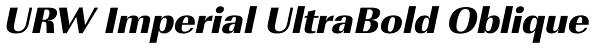 URW Imperial UltraBold Oblique Font